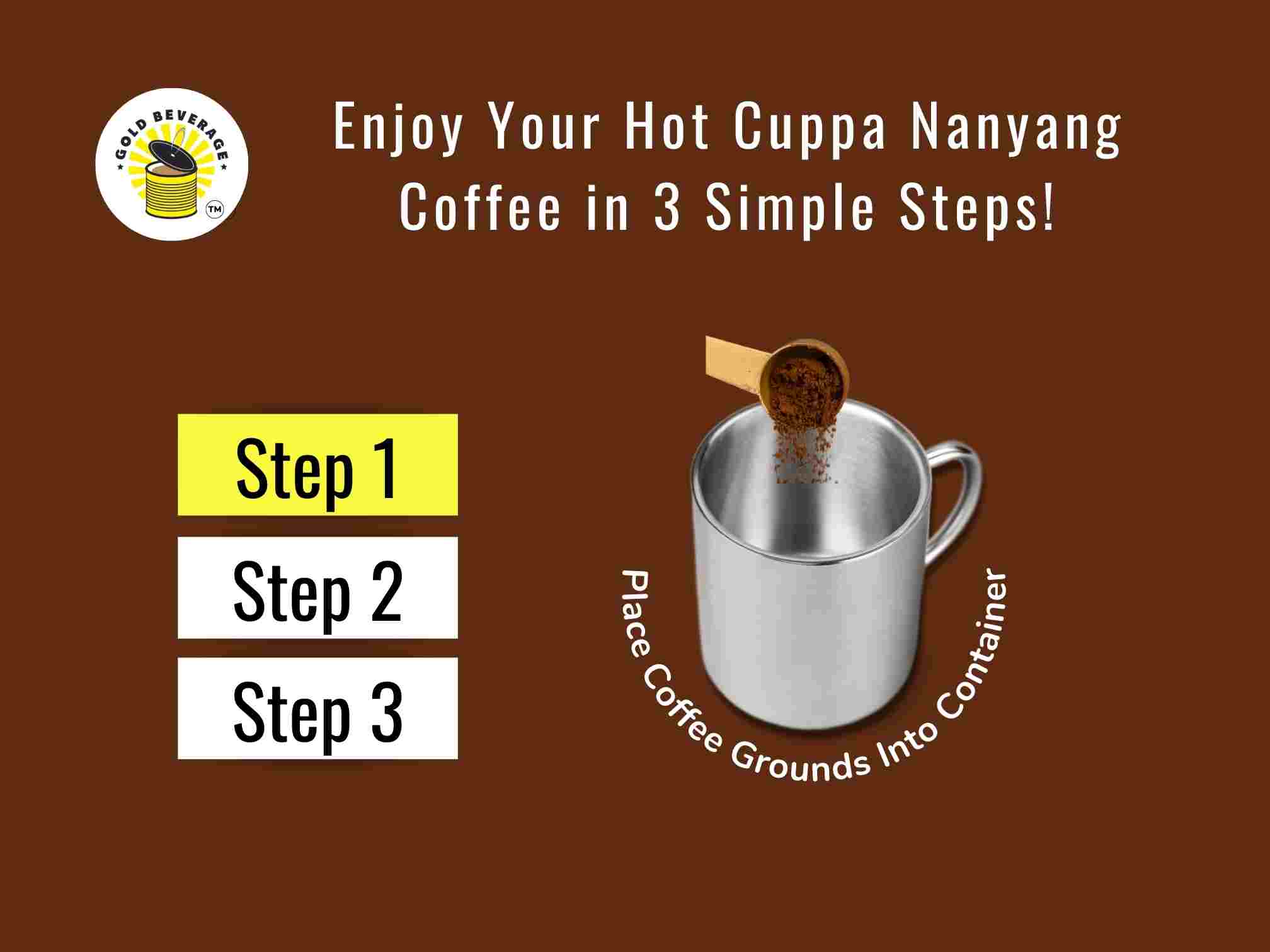 Brew Nanyang Coffee Step 1