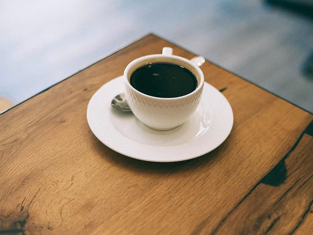 Coffee in cup in Restaurant